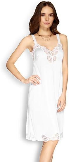 Ilusion 2012 Women’s Slip Dress – Adjustable Straps, Anti-Static Fabric, Loose Fit Underdress with No-Show Lines