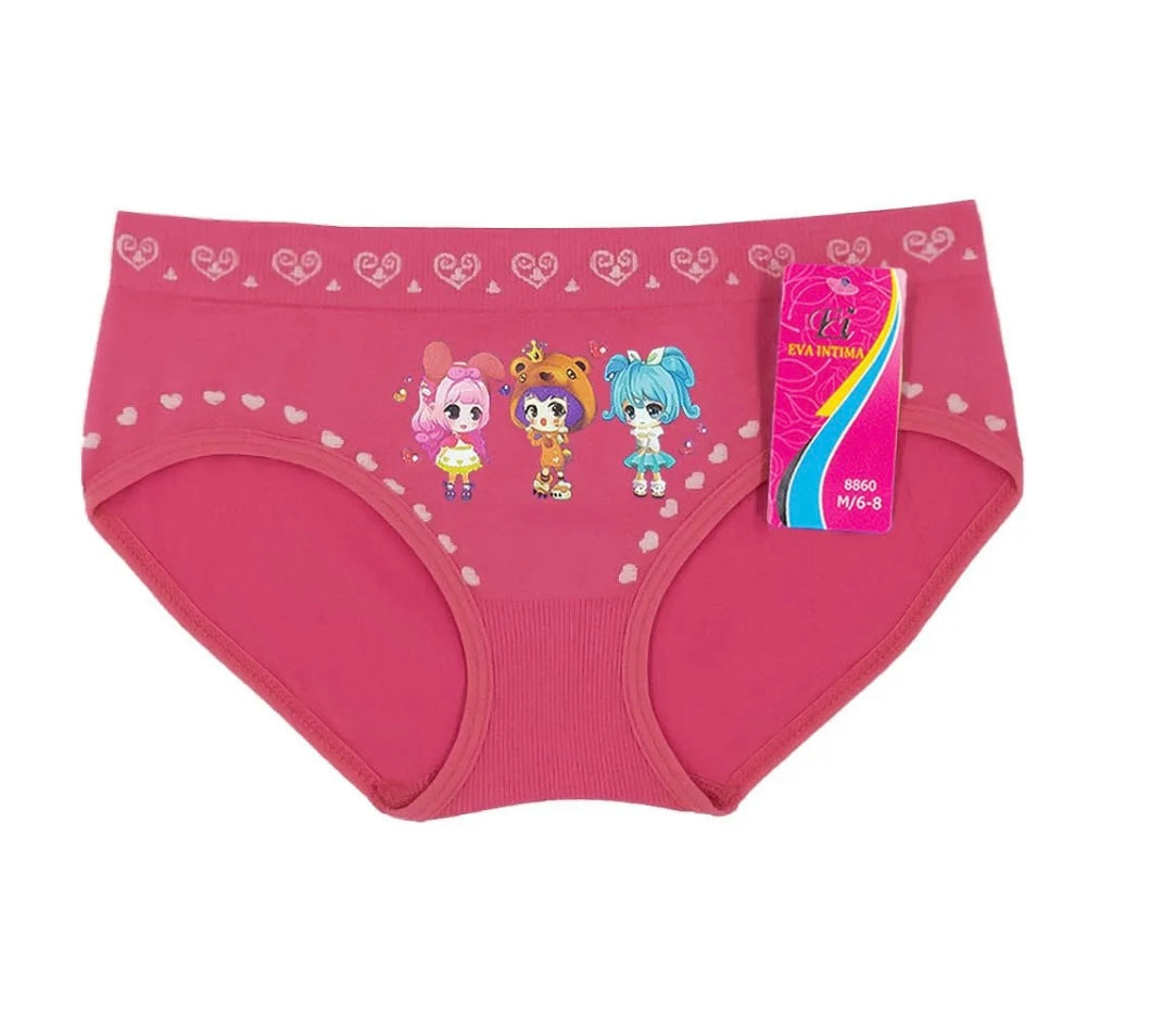 Eva Girl’s Seamless Panty 6 pack