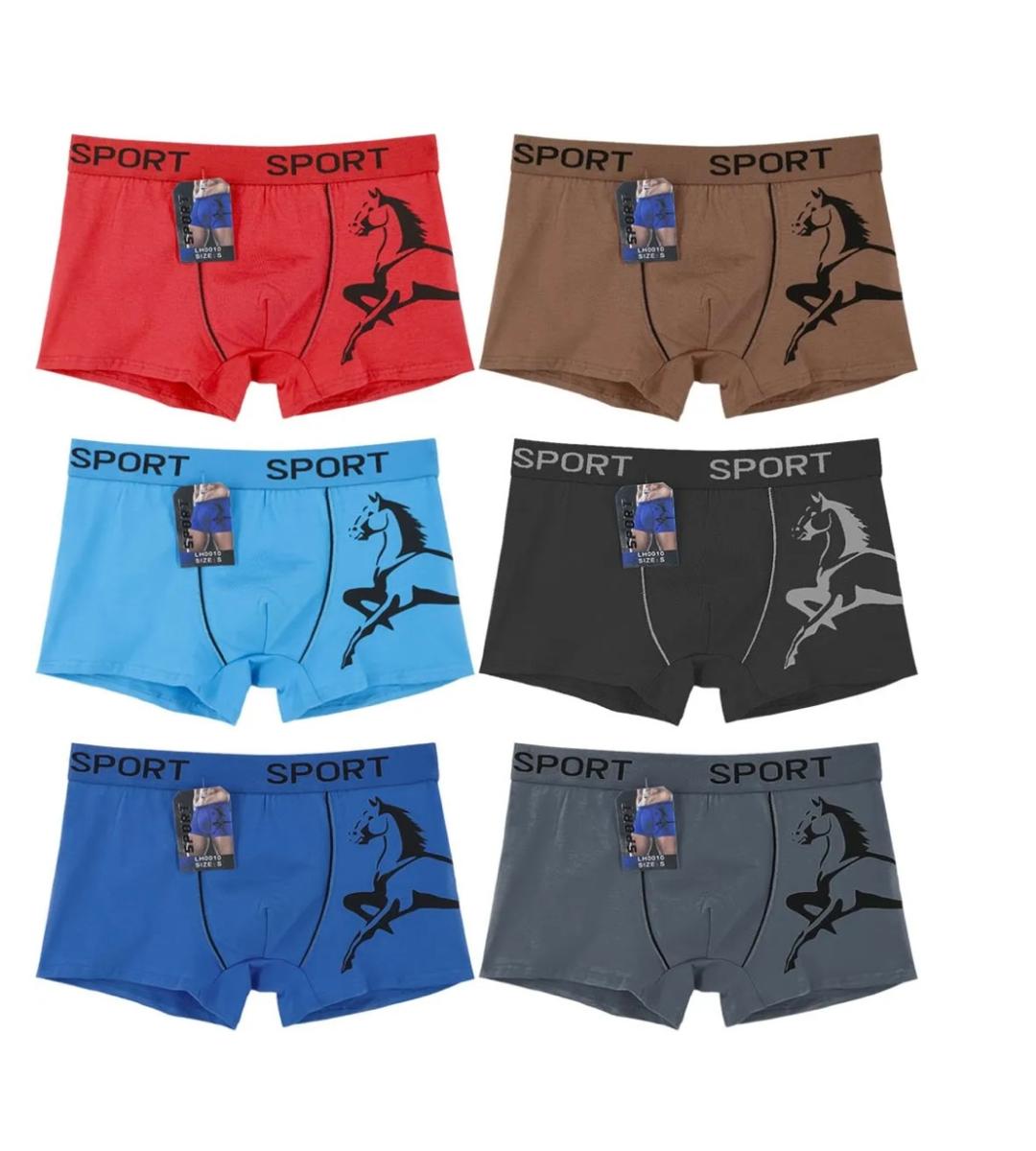Calzoncillos bóxer de algodón para hombre