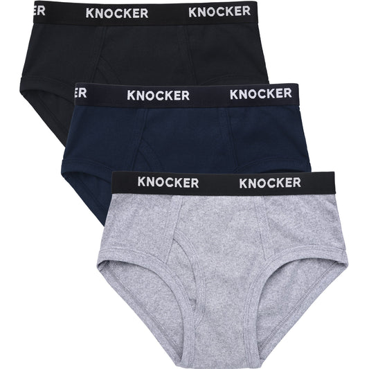 KNOCKER BOYS COTTON BAND BRIEFS (6 PACK)