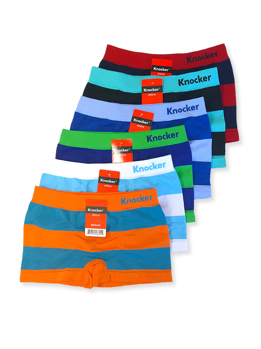 Knocker Boy's Pack of 6 Seamless Microfiber Boxer Briefs