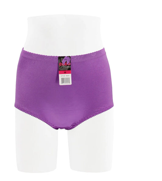 Coco Secret Women Satin High Waist Light Tummy Control Full Coverage Brief Panty 6 PACK