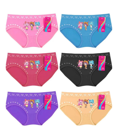 Eva Girl’s Seamless Panty 6 pack