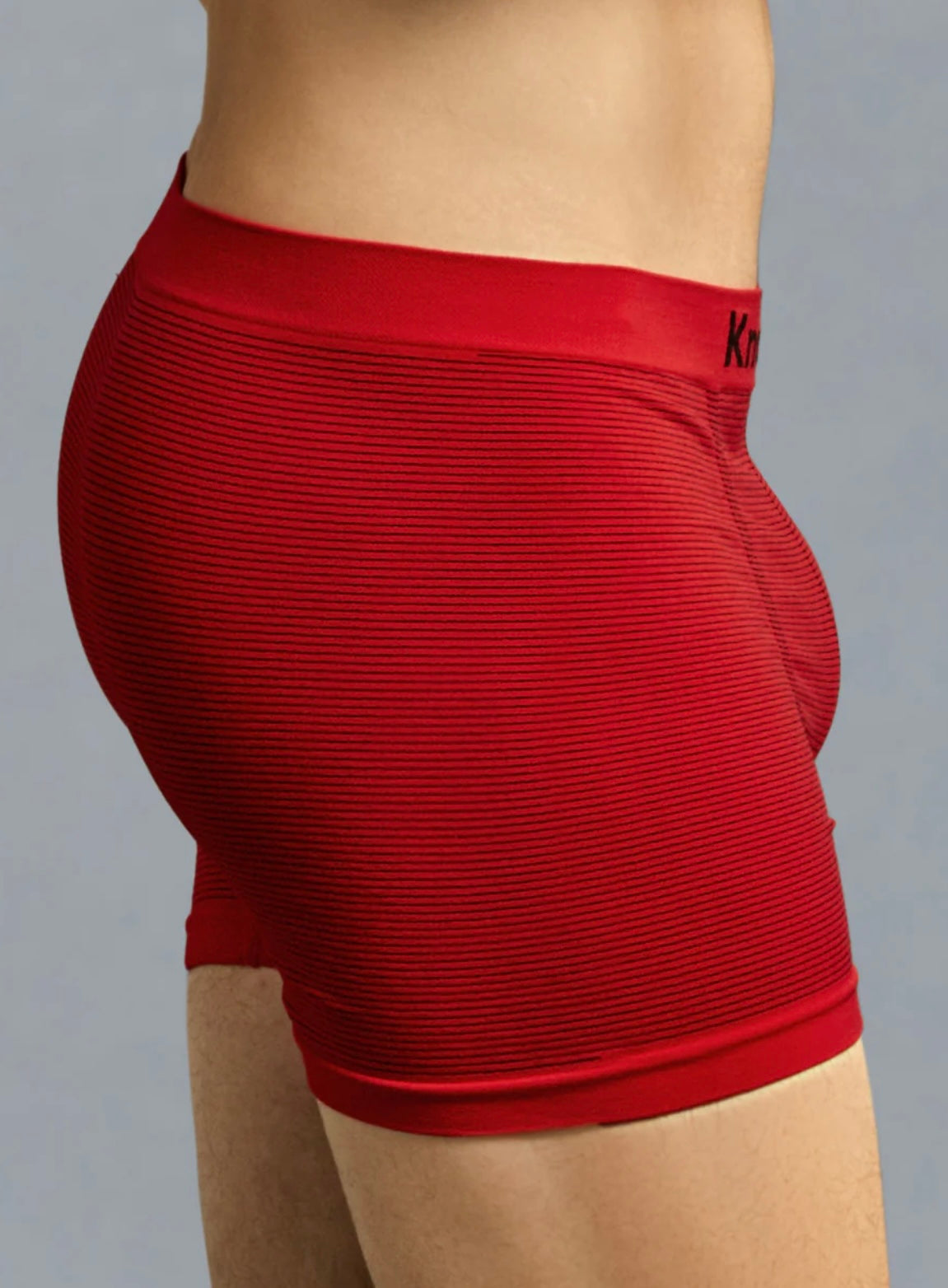 Knocker Men's Seamless Boxer Brief Stretchable Underwear 6 pcs, Assorted Colors