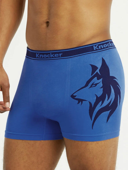 Knocker Men's Seamless Boxer Brief Stretchable Underwear 6 pcs, Assorted Colors