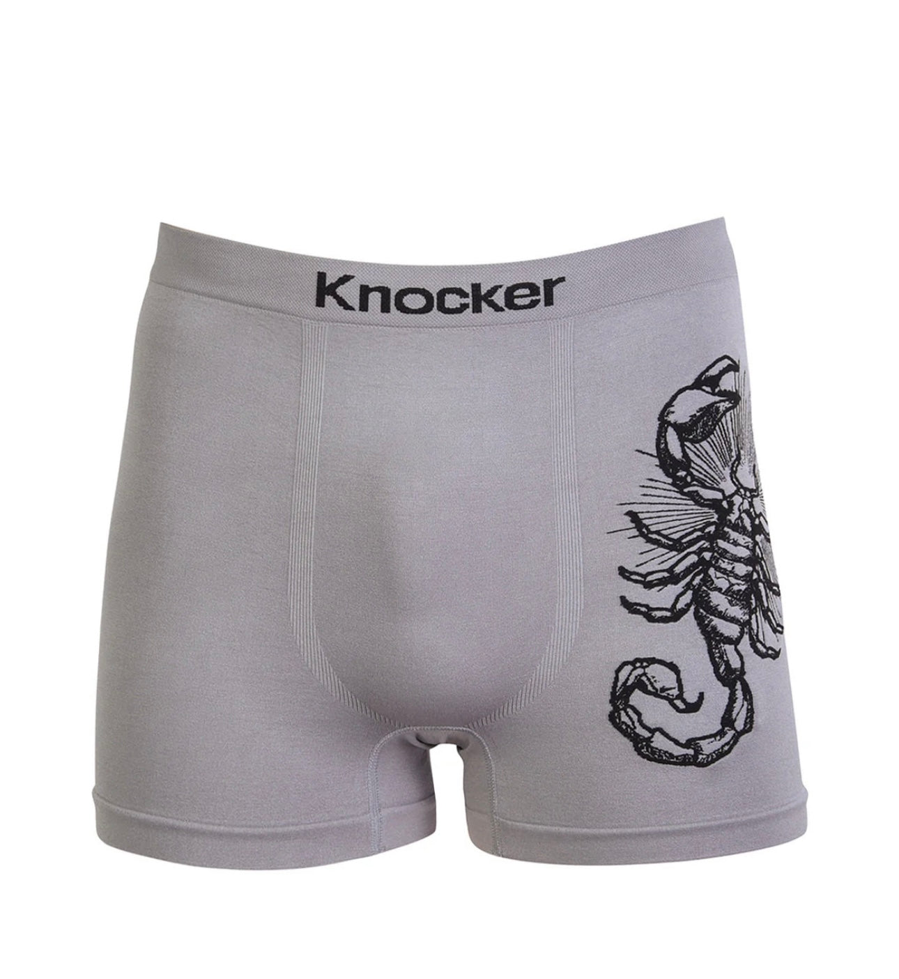 Knocker Men's Seamless Boxer Brief Stretchable Underwear 6 pcs, Assorted Colors