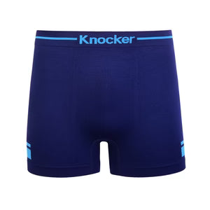 Knocker Men's Seamless Boxer Brief Stretchable Underwear 6 pcs, Assorted Colors