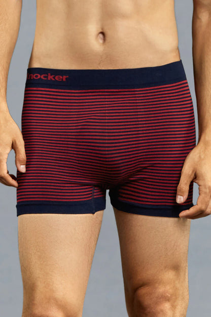 Knocker Men's Seamless Boxer Brief Stretchable Underwear 6 pcs, Assorted Colors