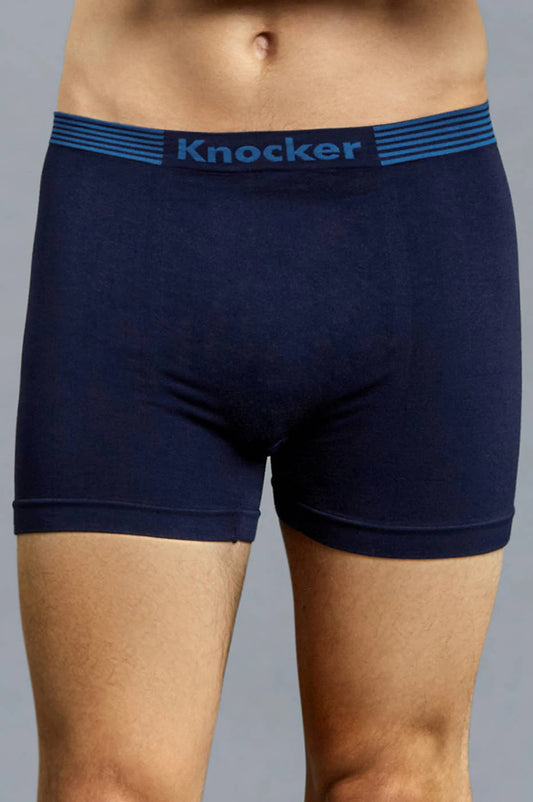 Knocker Men's Seamless Boxer Brief Stretchable Underwear 6 pcs, Assorted Colors