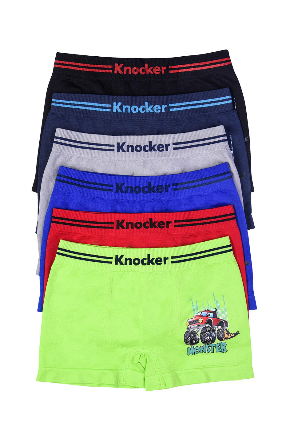 KNOCKER BOY'S SEAMLESS BOXER BRIEFS (6 PACK)