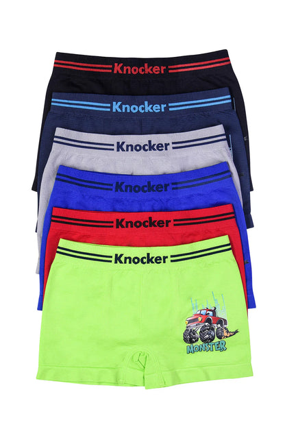 KNOCKER BOY'S SEAMLESS BOXER BRIEFS (6 PACK)